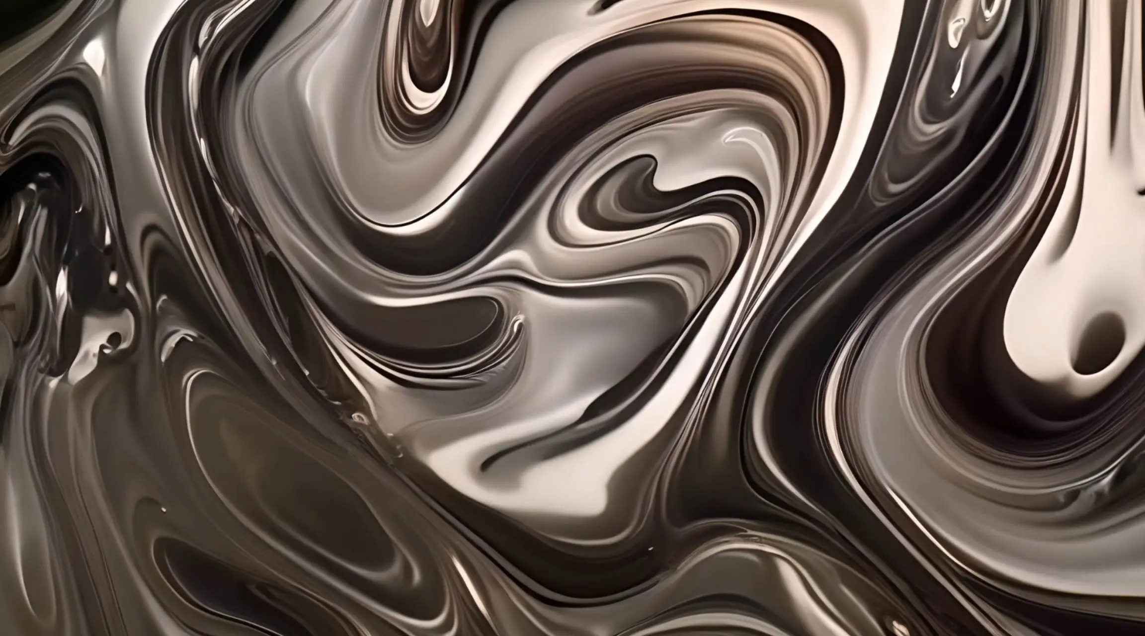 Metallic Fluidity Seamless Loop Video Background
